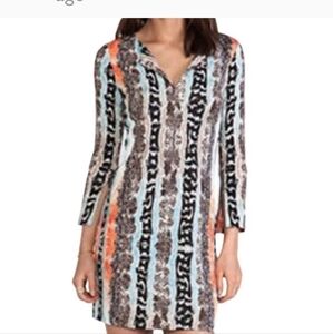 Diane Von Furstenberg New Reina‎ Two Snakeskin Print silk jersey size 2